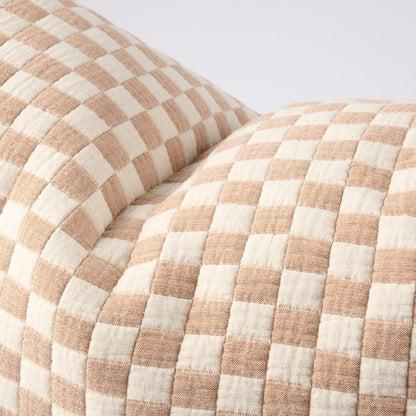 Gambit Long Lumbar - Off White/Nutmeg 120x40cm