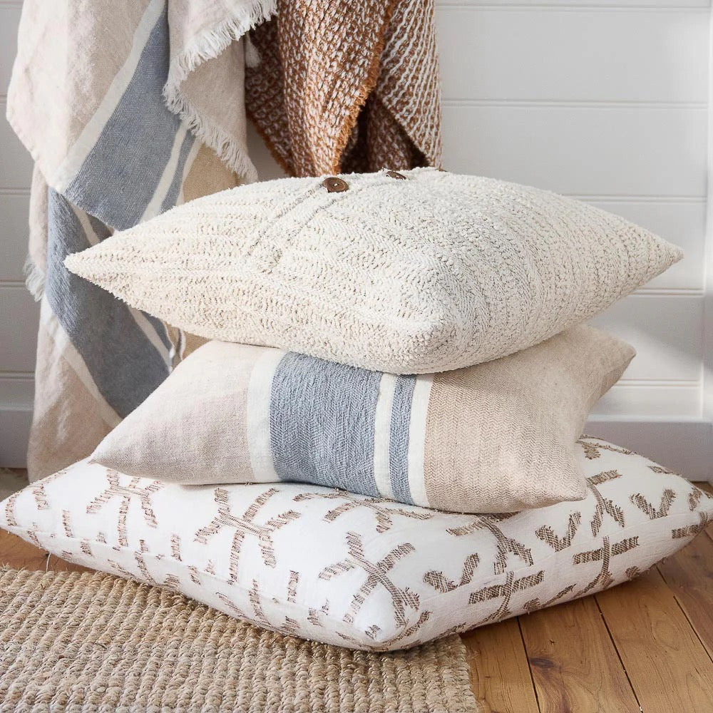 Afero Cushion - Soft Natural / Filled Cushion / 60x60cm