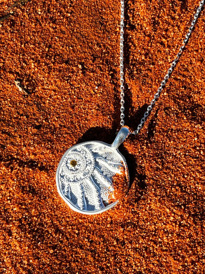 Sun Spirit Necklace Sterling Silver