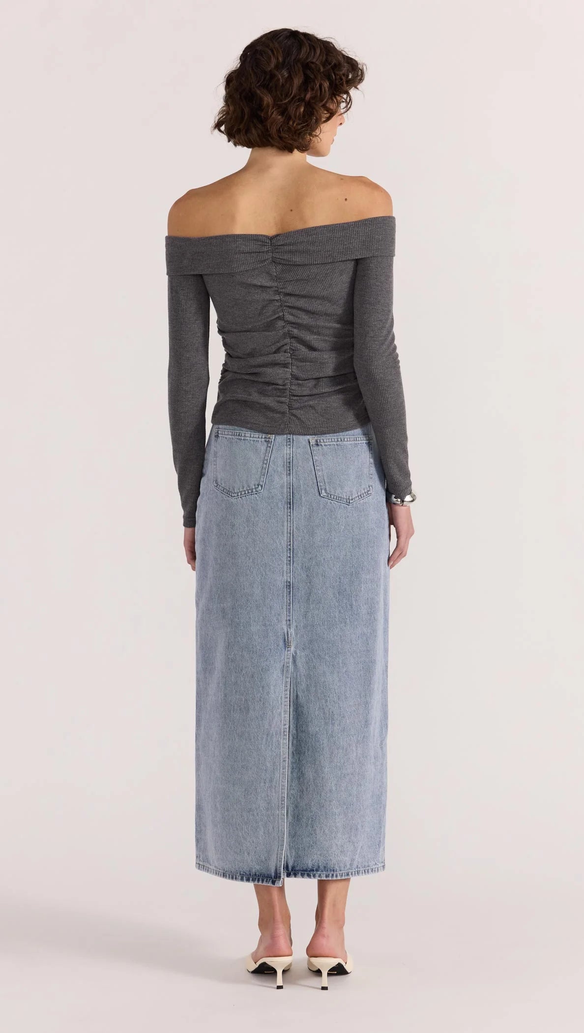 Verona Denim Maxi Skirt