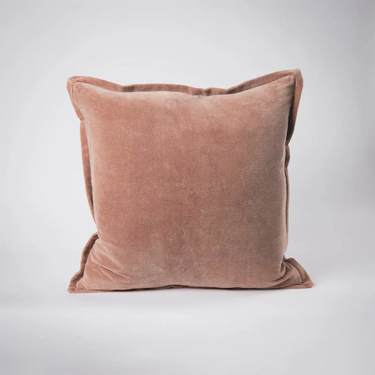 Evelyn Velvet Cushion - Clay - Filled Cushion / 50x50cm