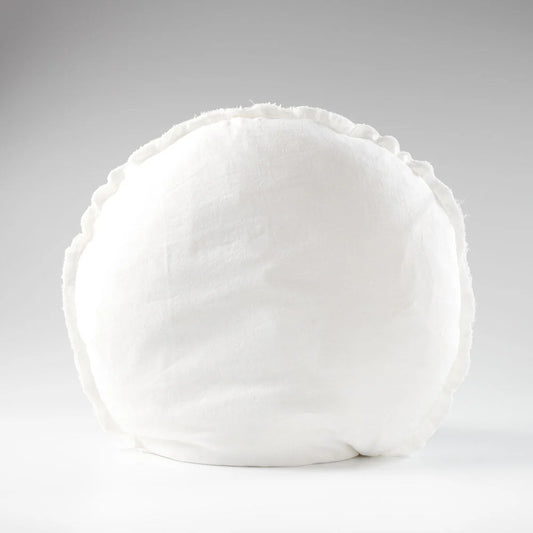 Lulu Linen Cushion - Off White - Filled Cushion / 60cm Round