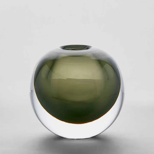 Jaylen Vase Round Green