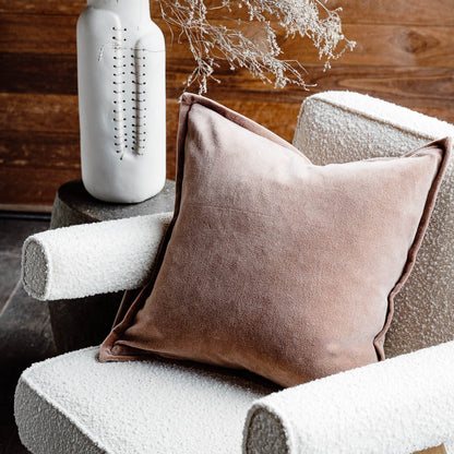 Evelyn Velvet Cushion - Clay - Filled Cushion / 50x50cm