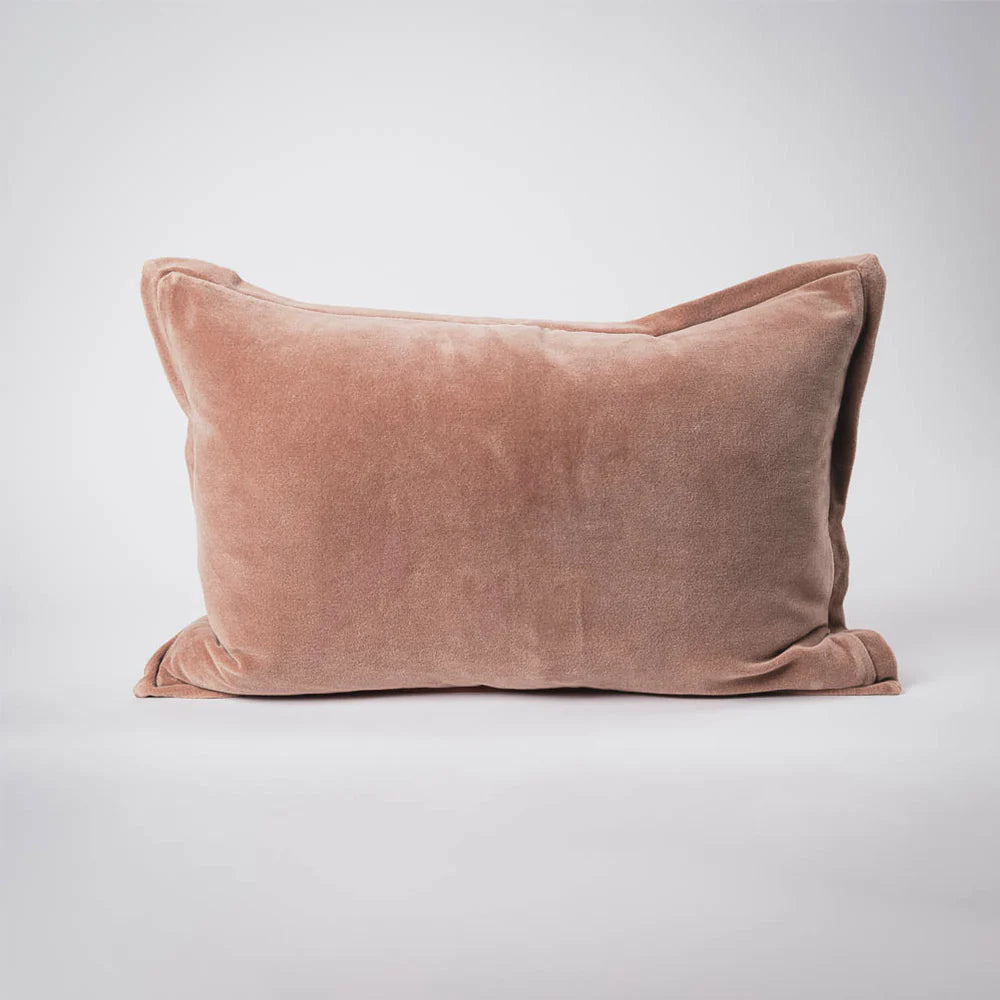 Evelyn Velvet Cushion - Clay - Filled Cushion / 40x60cm